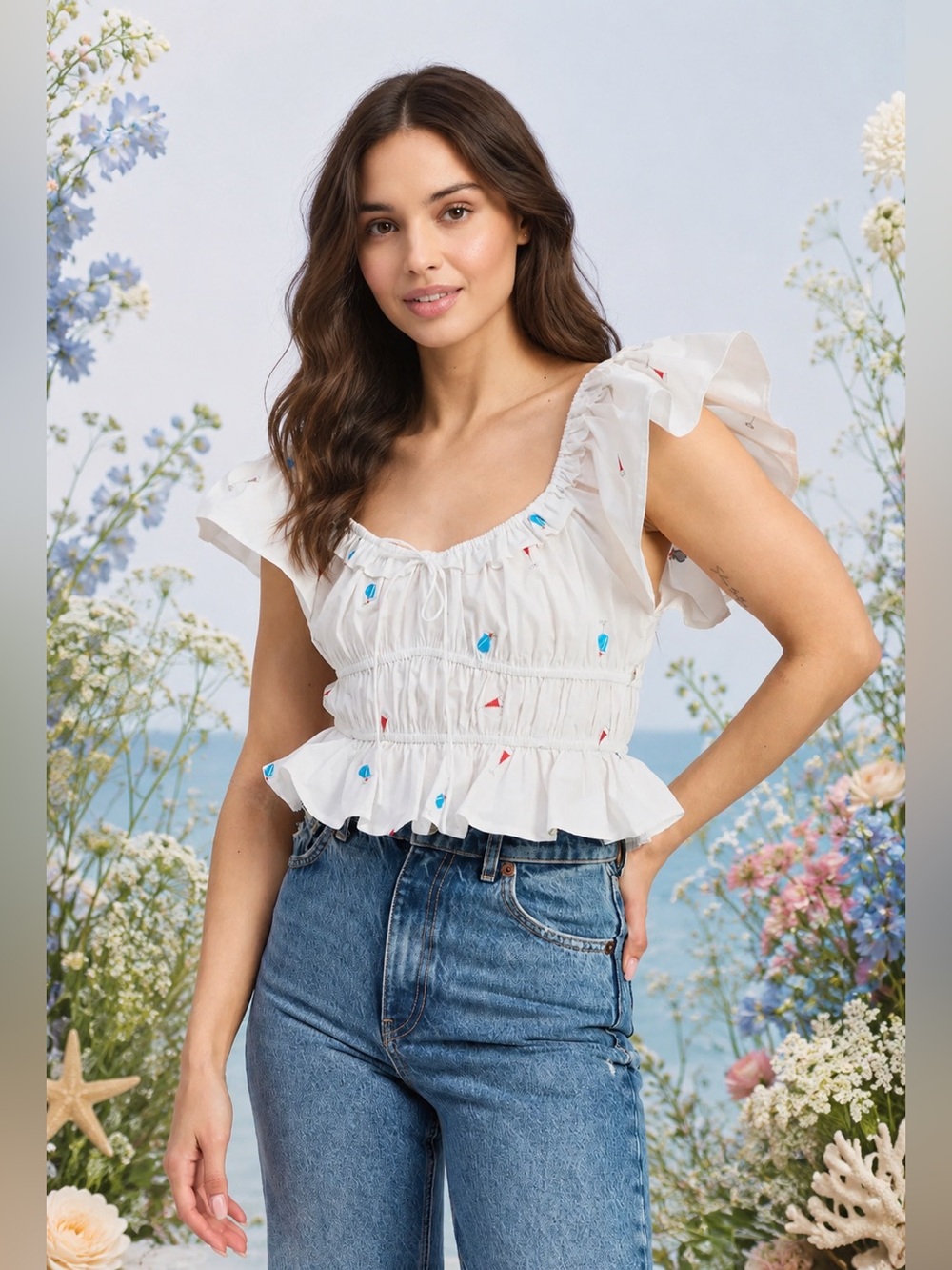 🇺🇸FIRM PRICE🇺🇸En Saison Nellie Top S size